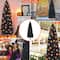 Costway 6ft. Unlit Black Slim Artificial Christmas Tree